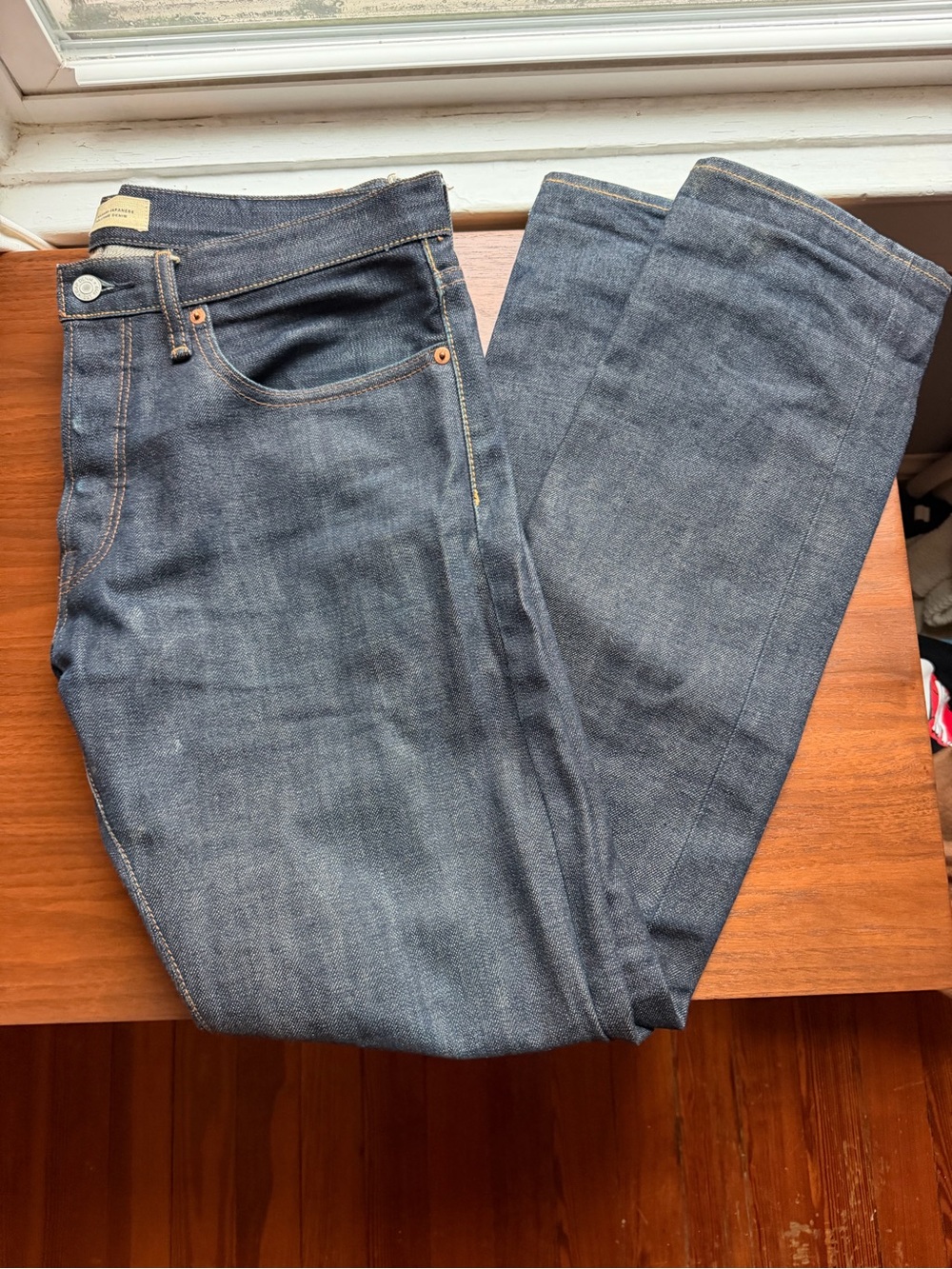 GAP Straight-Leg Jeans in Dark Indigo